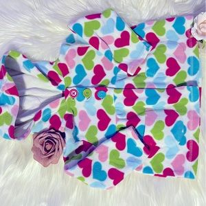 ✨Carter’s 12 Months Multicolor Fuzzy Heart Hooded Jacket✨
